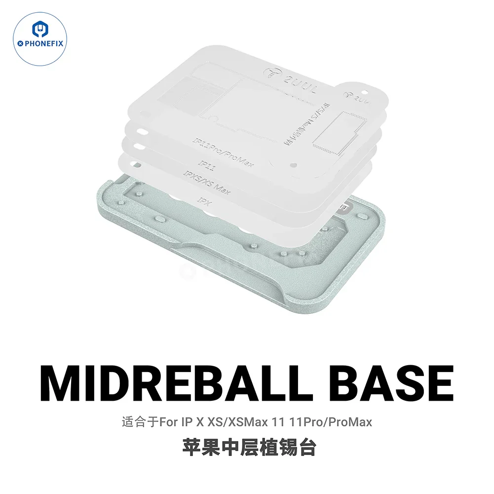 2UUL BH13 Midreball Base for iPhone 12-16 Middle Layer Reballing - Image 9