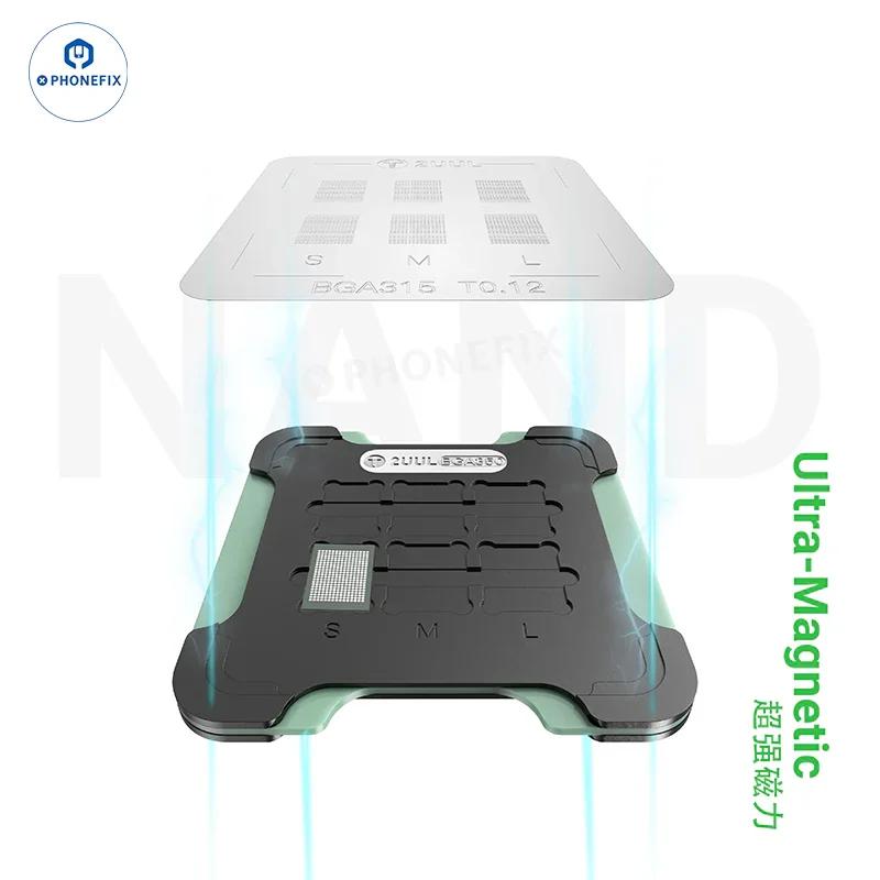 2UUL BH16 Nand Reballing Magnetic Base with BGA110 BGA315 Stencil - Image 4