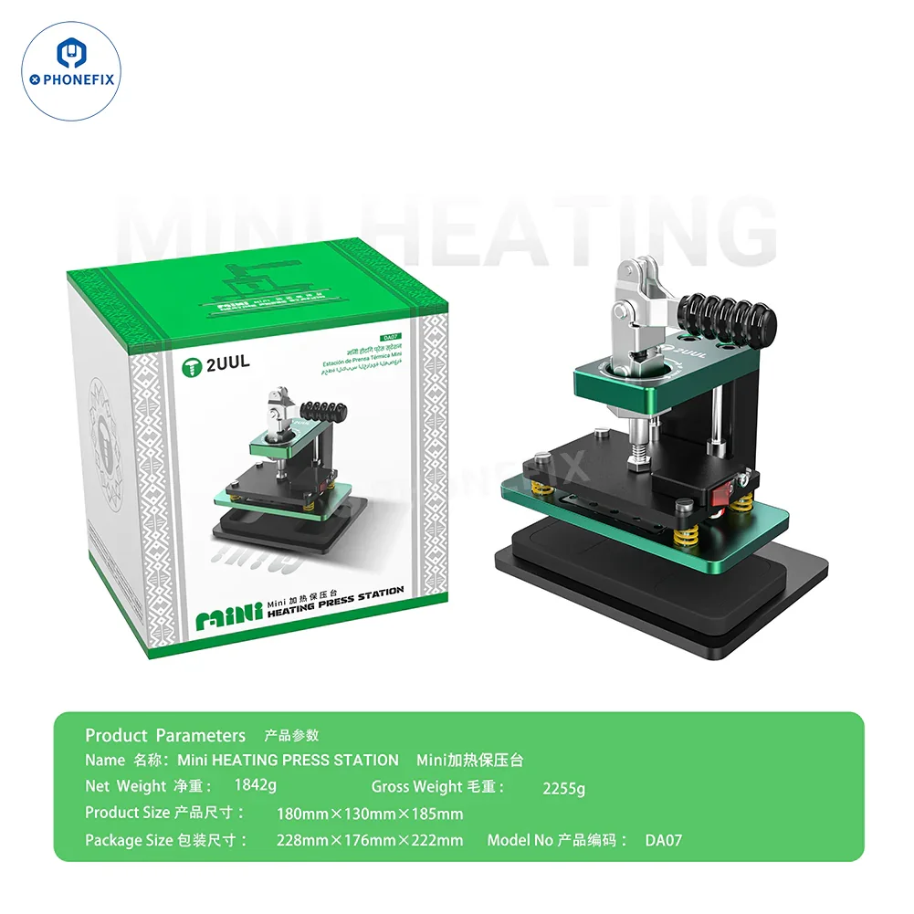 2UUL DA07 Mini Hot Press Station for Phone Frame/Back Cover Repair - Image 6