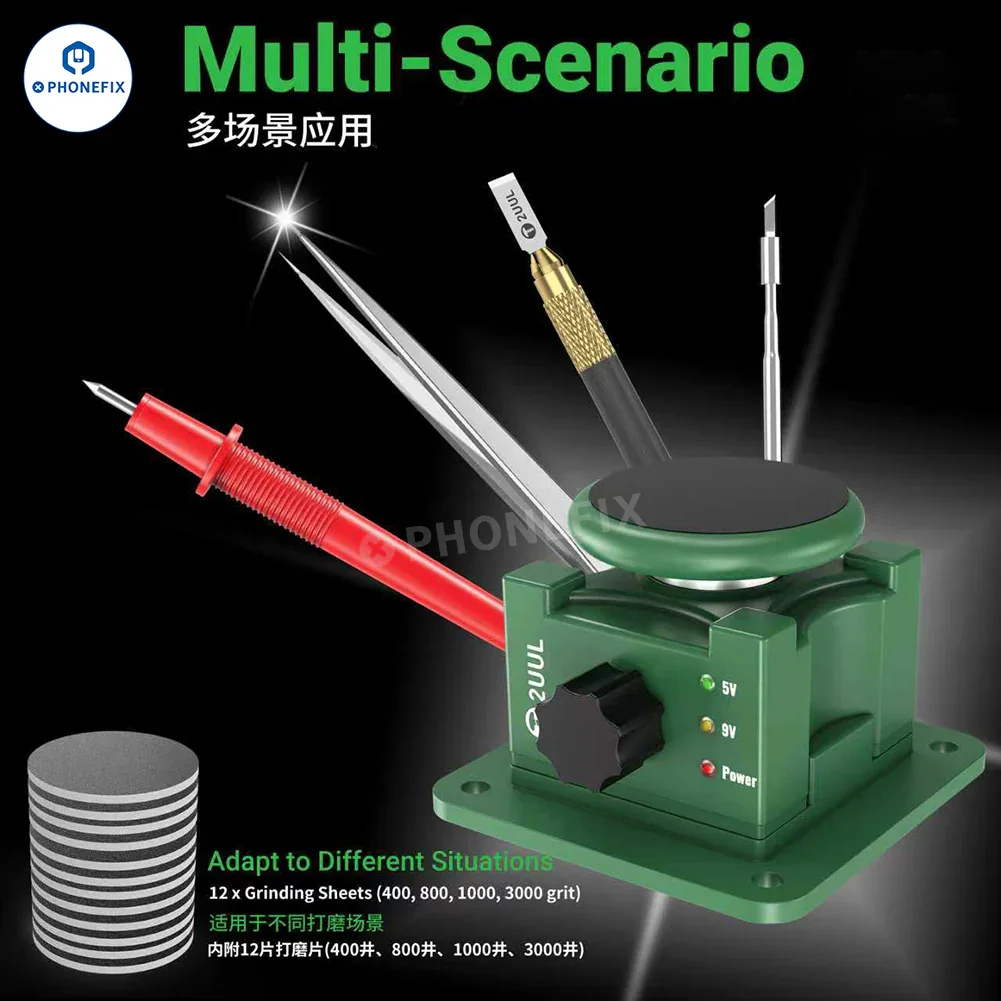 2UUL DA79 Electric MicroTip Sharpener Tweezers Blade Tips Grinder - Image 2