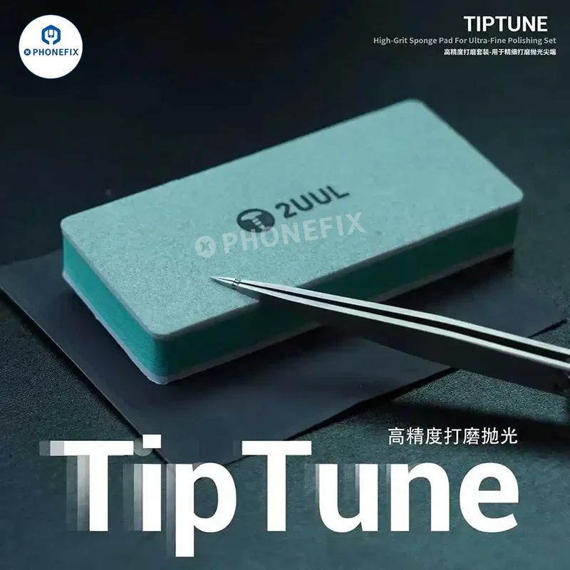 2UUL FM02 TipTune Tweezers Grinding Polishing Pad Sandpaper Set - Image 4