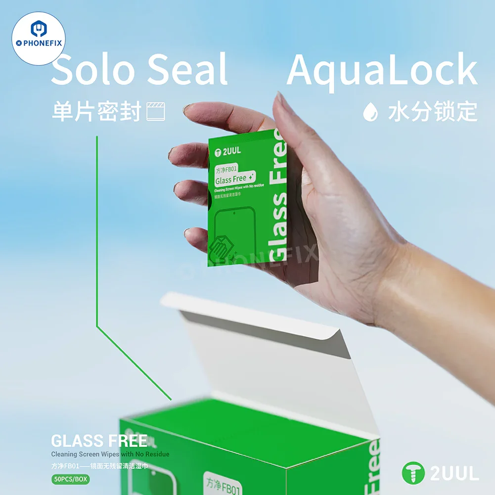 2UUL Glass Screen Cleaning Wet Wipes OCA Glue Removal Cloth - Image 7