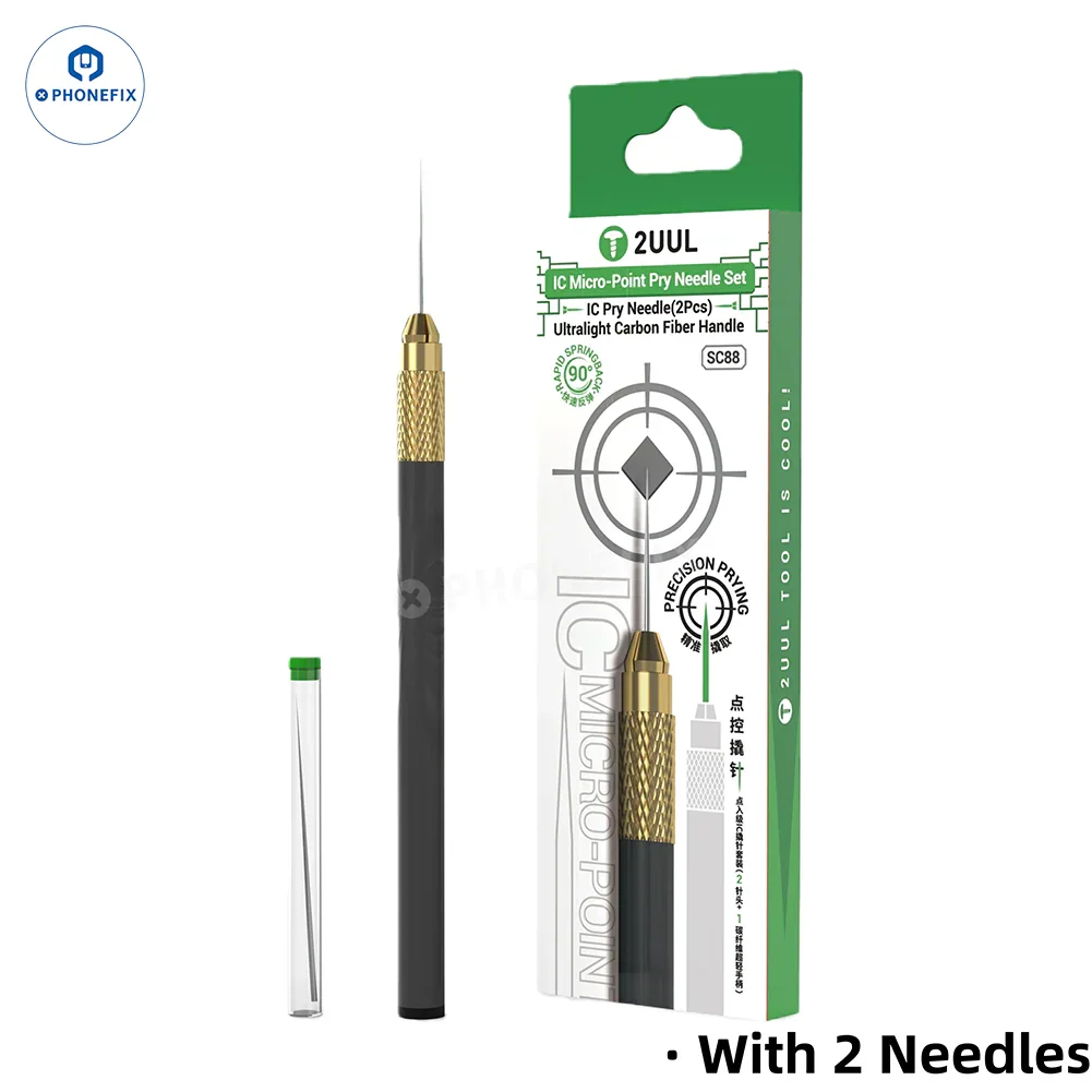 2UUL IC Micro-Point Pry Needle with Carbon Handle for Phone Repair - Image 3