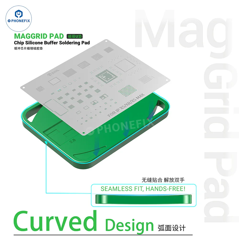 2UUL MagGrid Pad Phone CPU BGA IC Soldering Magnetic Silicone Mat - Image 2