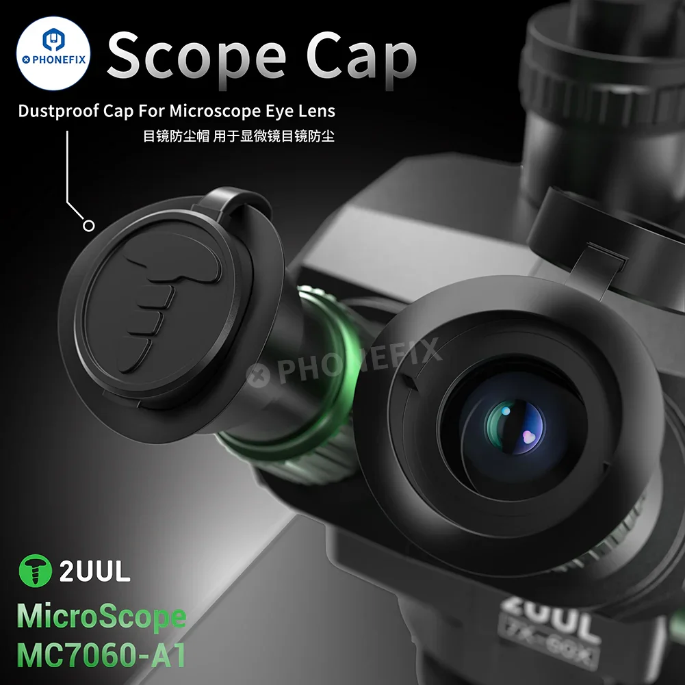 2UUL MC7060-A1 7-60X PCB Micro-Soldering Trinocular Microscope - Image 5