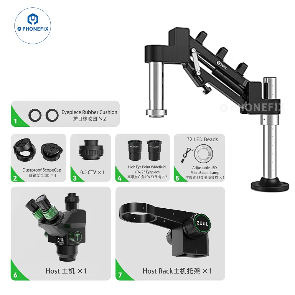 2UUL MS71 Adjustable Damping Microscope Boom Arm Stand - Image 6