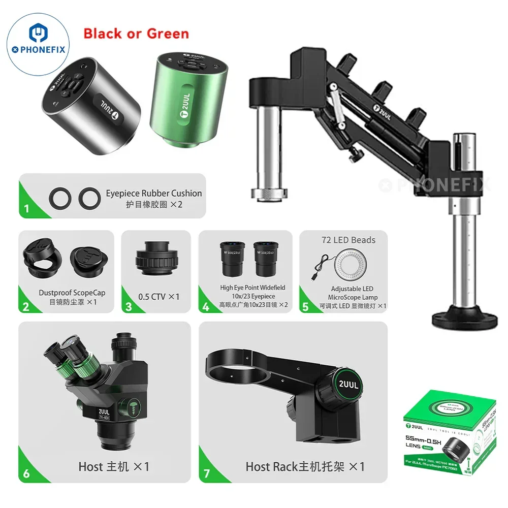 2UUL MS71 Adjustable Damping Microscope Boom Arm Stand - Image 9