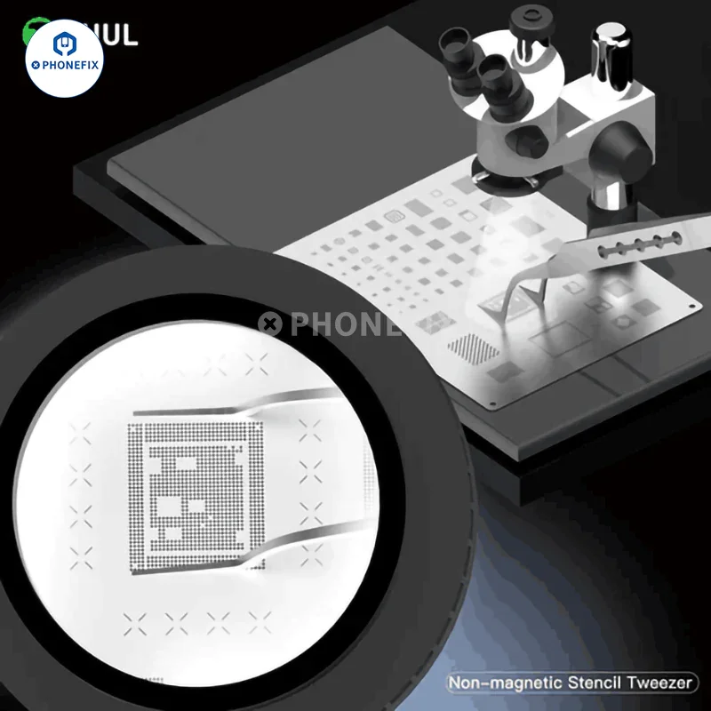 2UUL Non-magnetic Purple Titanium Tweezers Phone PCB Repair Tool - Image 3