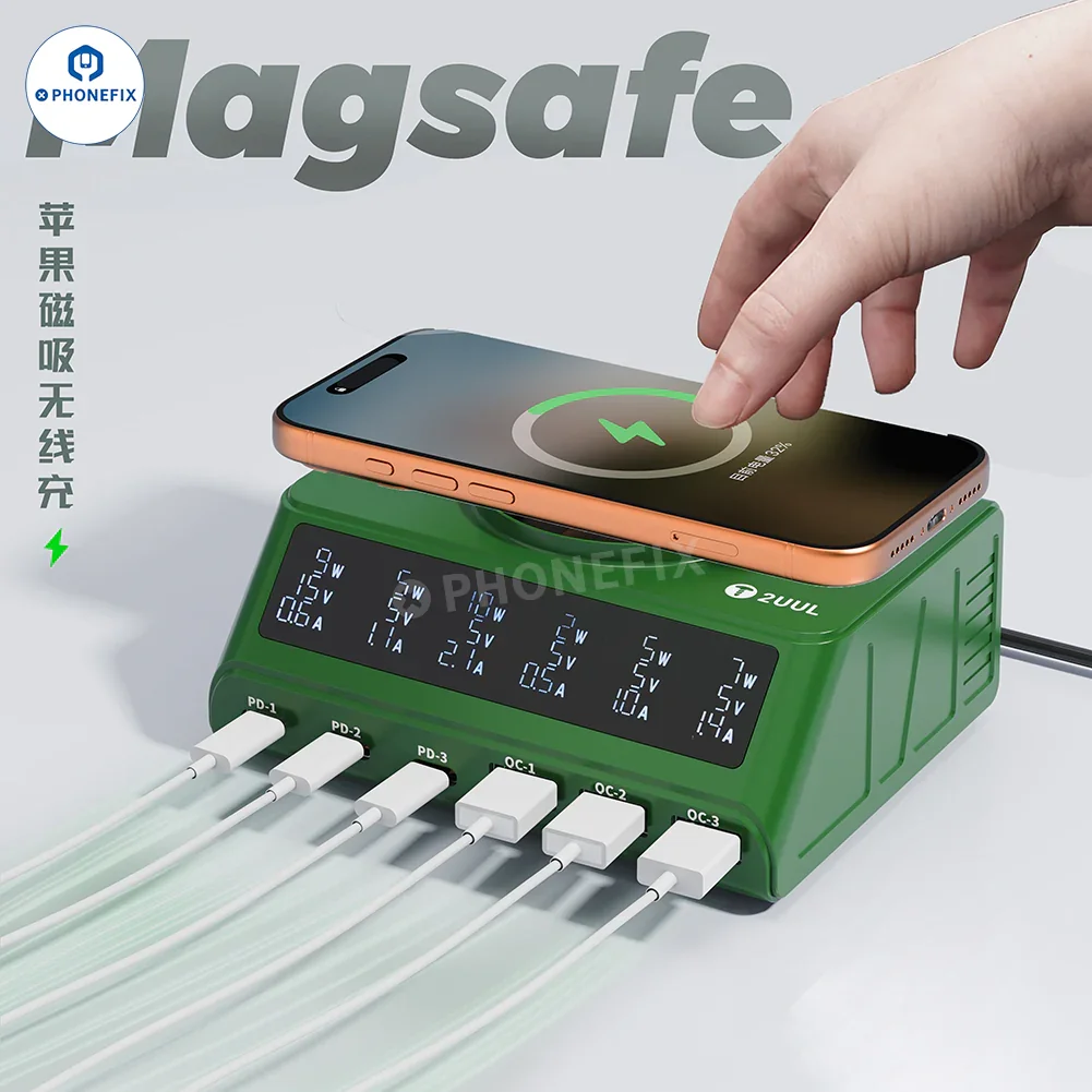 2UUL PC11 Multi-Port Wireless Charging Station for Mobile Phone Repair - Image 3