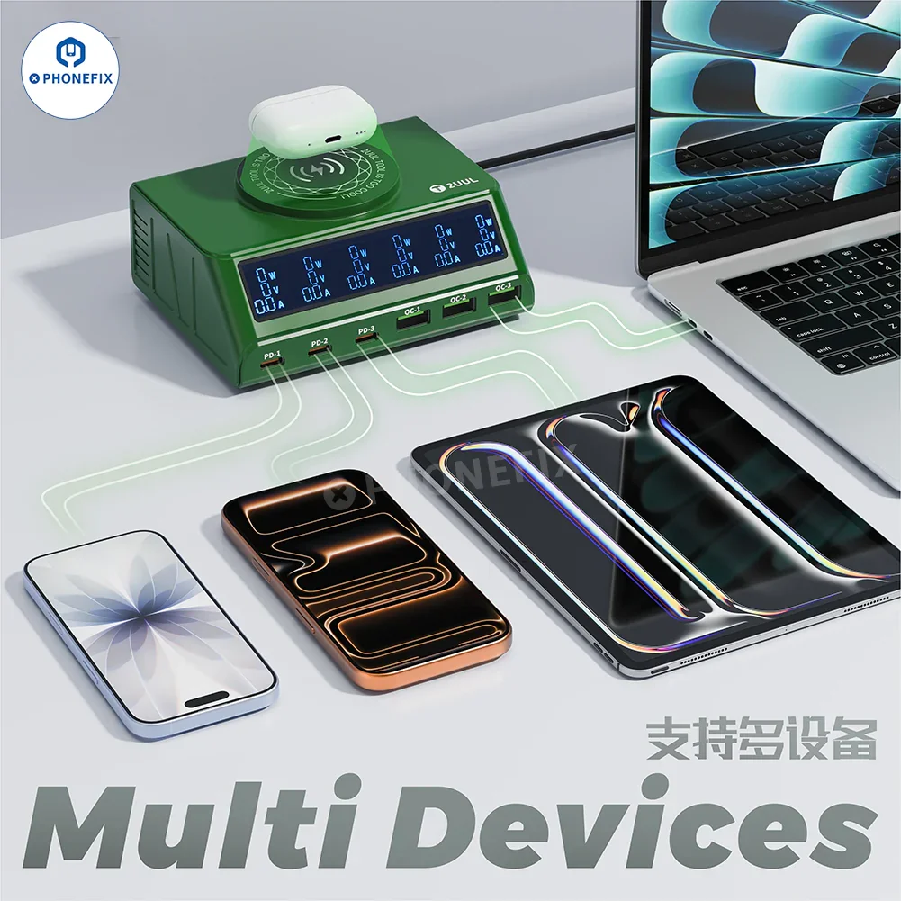 2UUL PC11 Multi-Port Wireless Charging Station for Mobile Phone Repair - Image 4