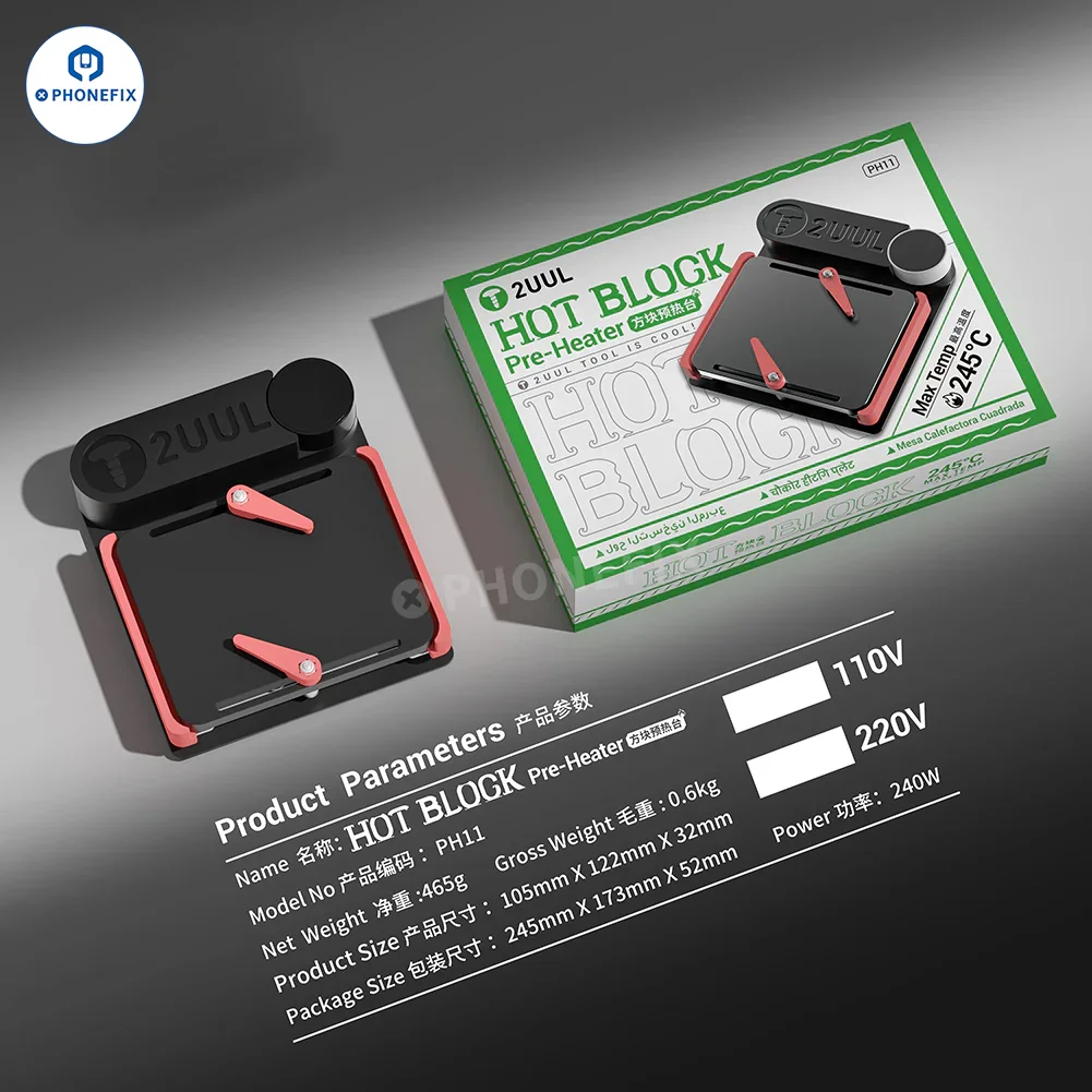 2UUL PH11 Hot-Block Pre-heater for Phone PCB Bonding & Separation - Image 7