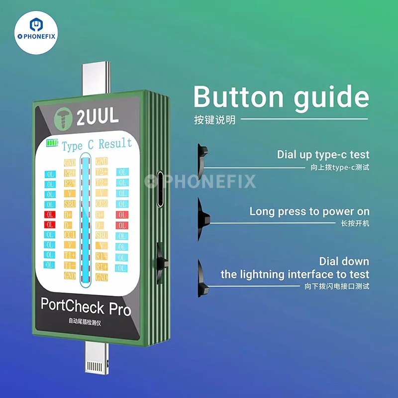 2UUL PortCheck Pro Lightning Type-C Charging Tail Plug Detector - Image 8