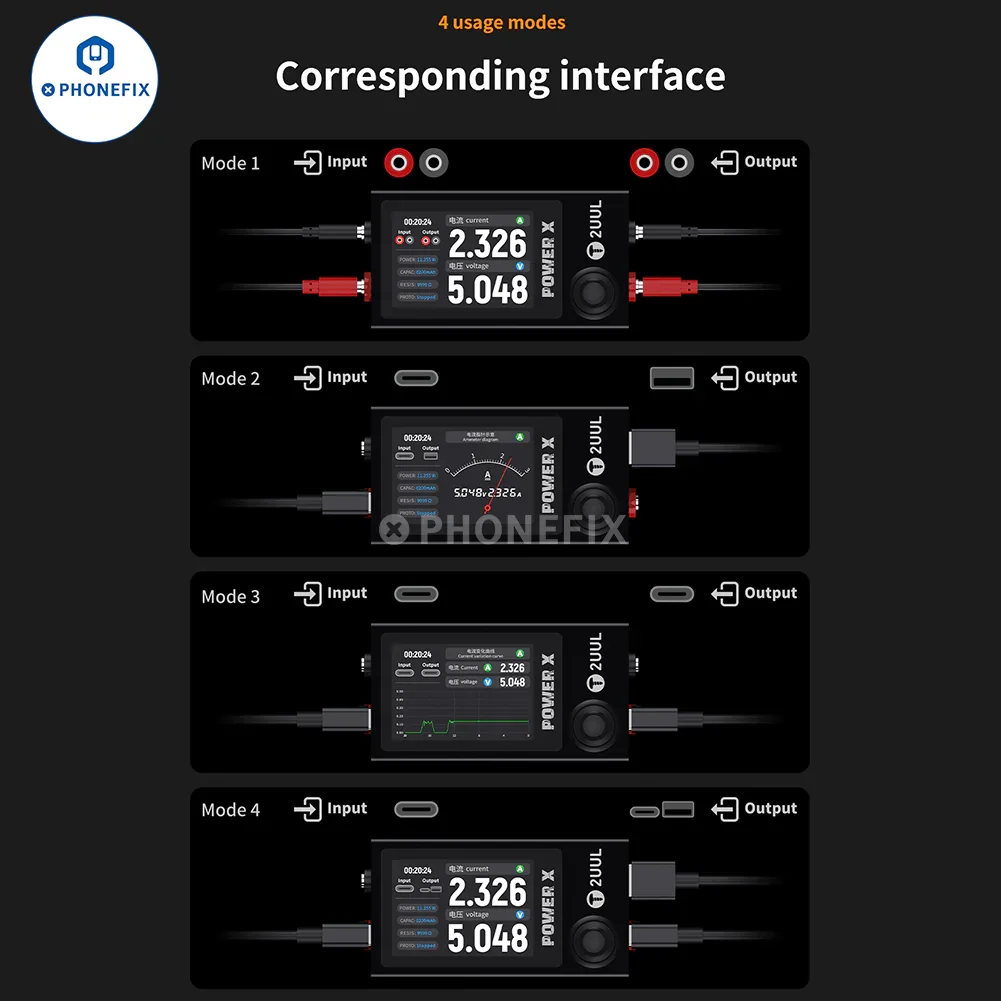 2UUL POWER X Tester Voltage Current Pointer Real-time Display - Image 3