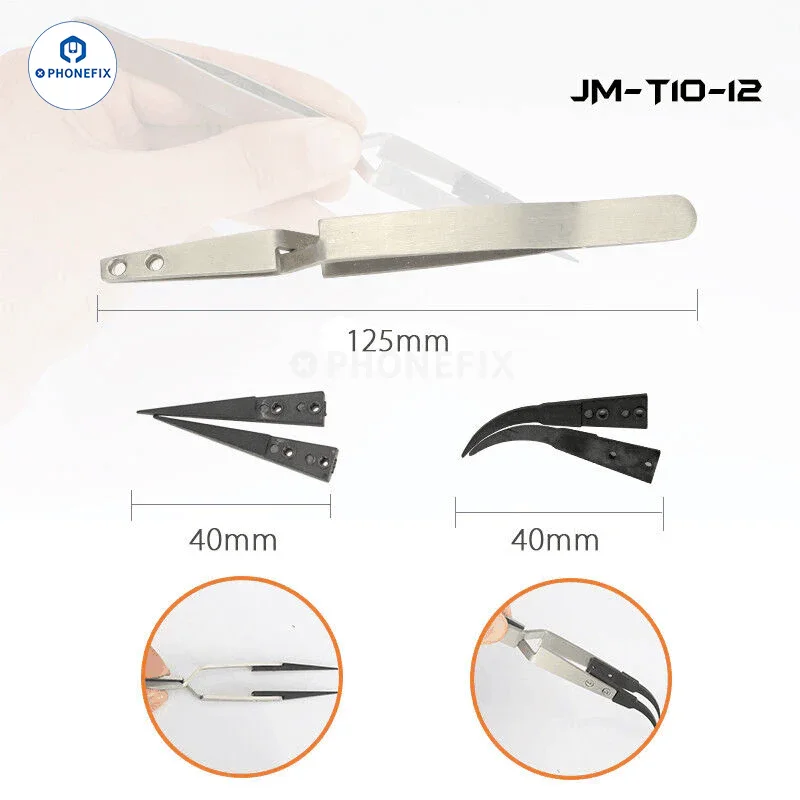 2UUL Pre-cut Desoldering Wicks With Reversed Ceramic Tweezers For Phone Repair - Image 4