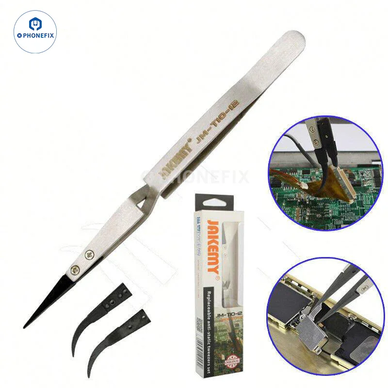 2UUL Pre-cut Desoldering Wicks With Reversed Ceramic Tweezers For Phone Repair - Image 5