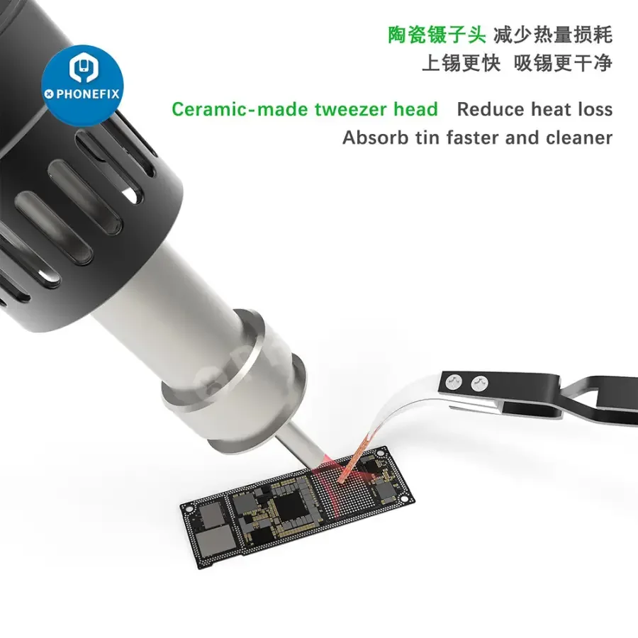 2UUL Pre-cut Desoldering Wicks With Reversed Ceramic Tweezers For Phone Repair - Image 6
