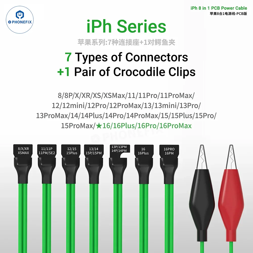 2UUL PW05 8 In 1 PCB Power Cable for iPhone 8-16 Pro Max - Image 3