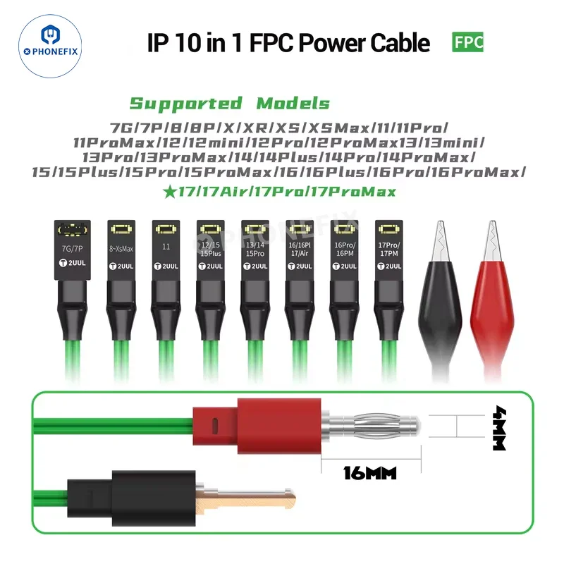 2UUL PW10 10-in-1 FPC Power Cable for iPhone 7-17 Pro Max - Image 5