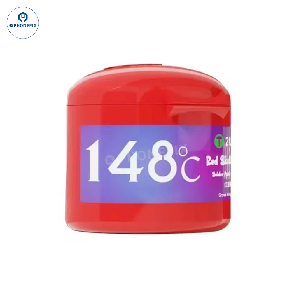 2UUL Red Skull Solder Paste Flux Soldering Repair 148℃ 183℃ 199℃ 50g - Image 5