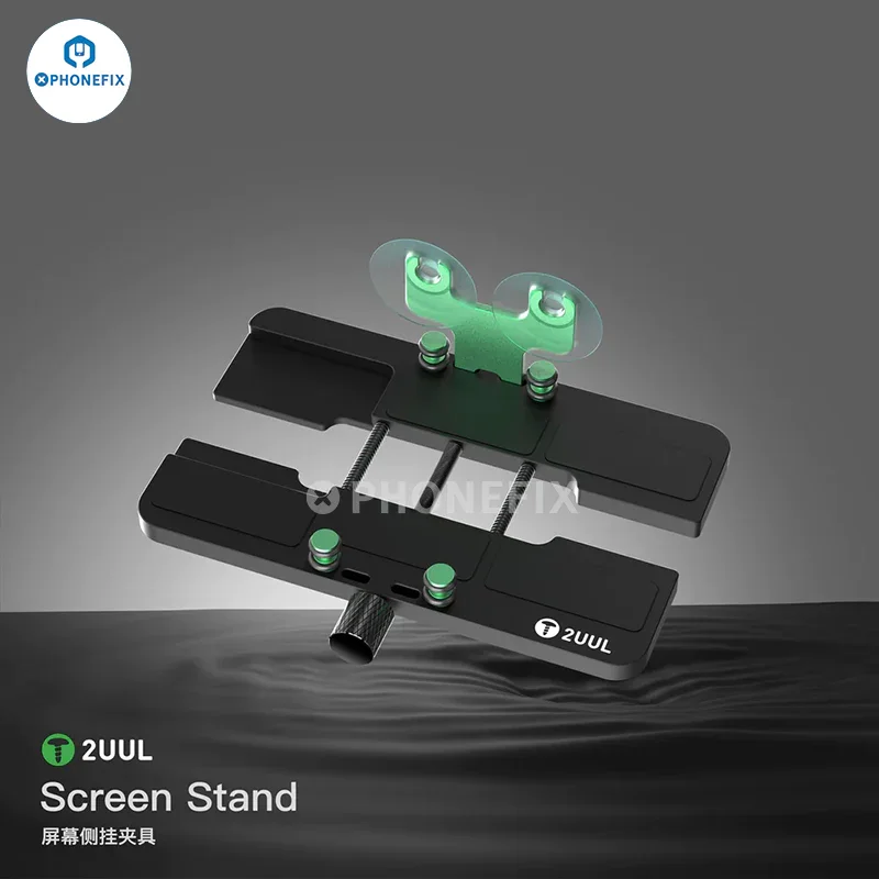 2UUL Rotatable Screen Stand LCD Side Hanging Clamp Fixture - Image 2
