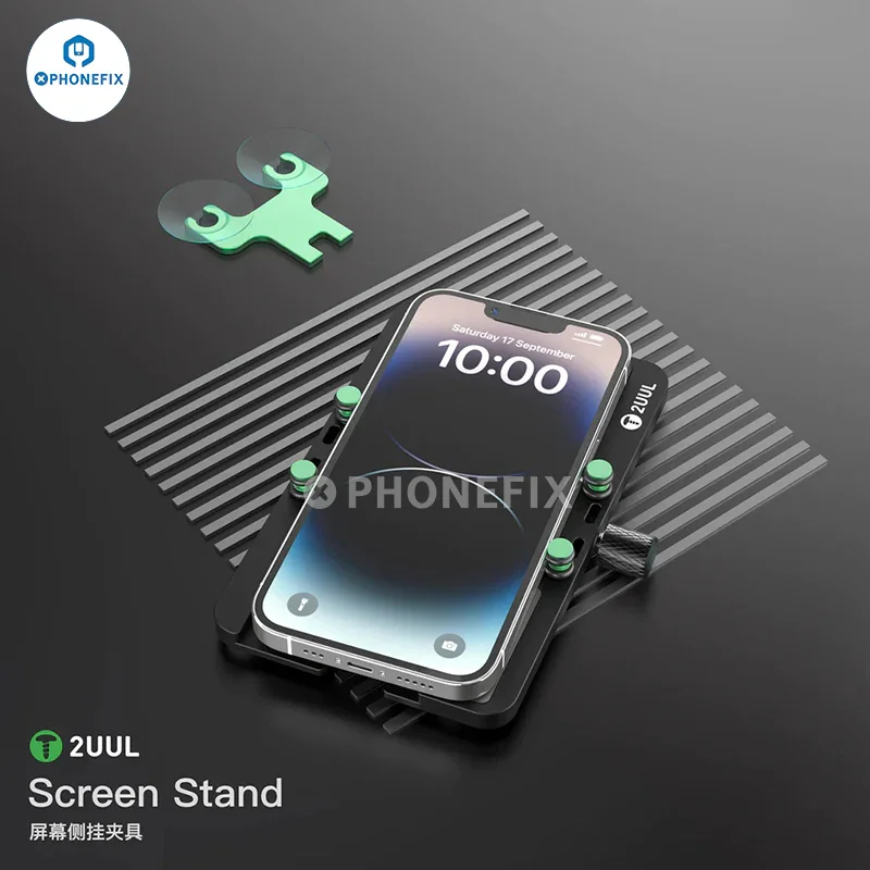2UUL Rotatable Screen Stand LCD Side Hanging Clamp Fixture - Image 6