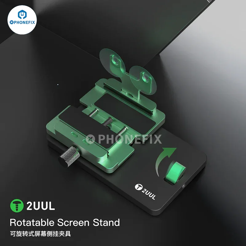 2UUL Rotatable Screen Stand LCD Side Hanging Clamp Fixture - Image 7