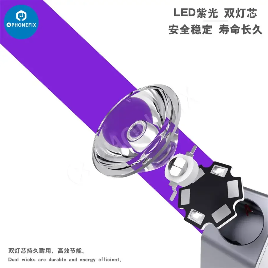 2UUL SC05 SC08 UV Curing Lamp Light For Motherboard Repair - Image 7