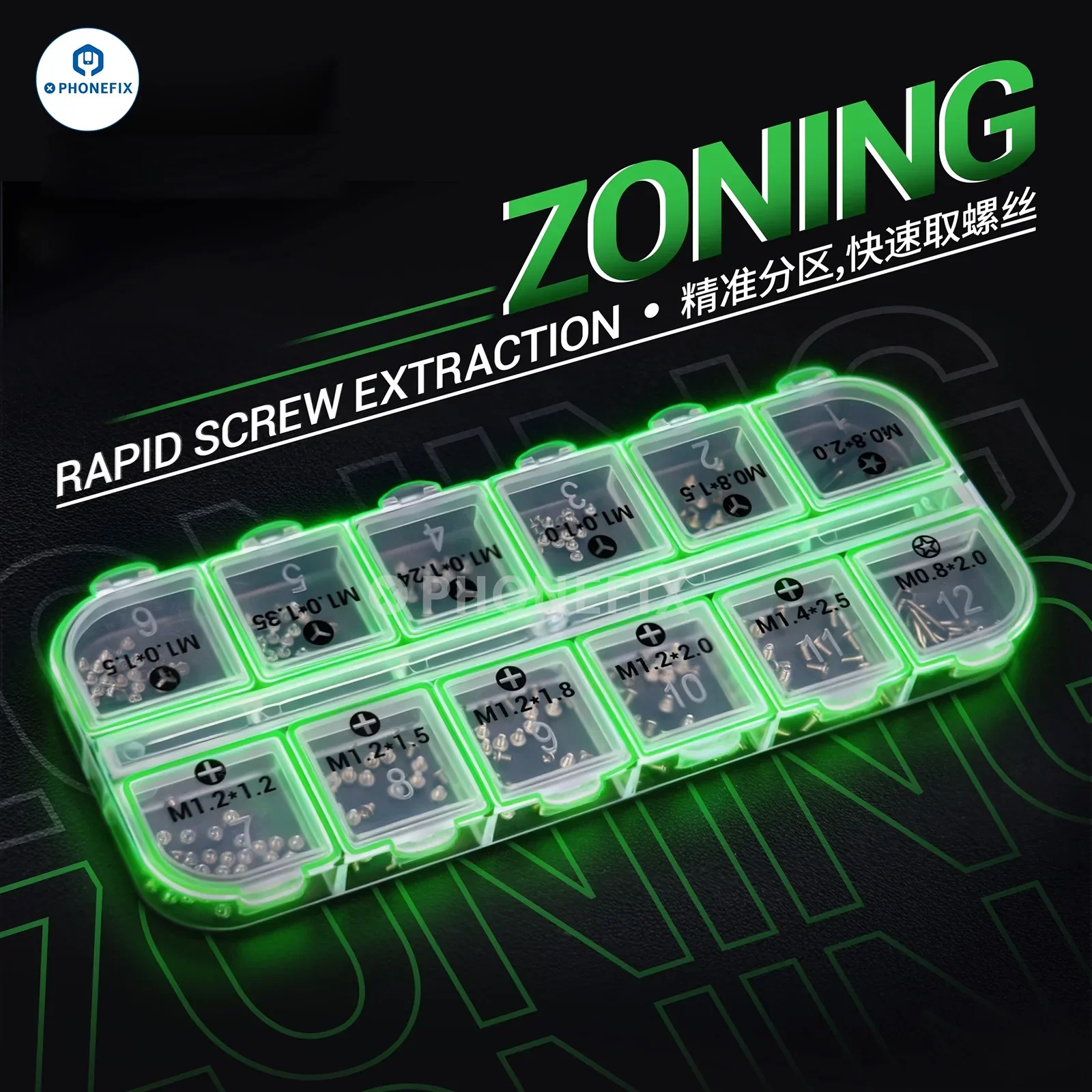 2UUL SC22 SpareScrew12 Phillips/Y/Bottom Screws for iPhone Repair - Image 4