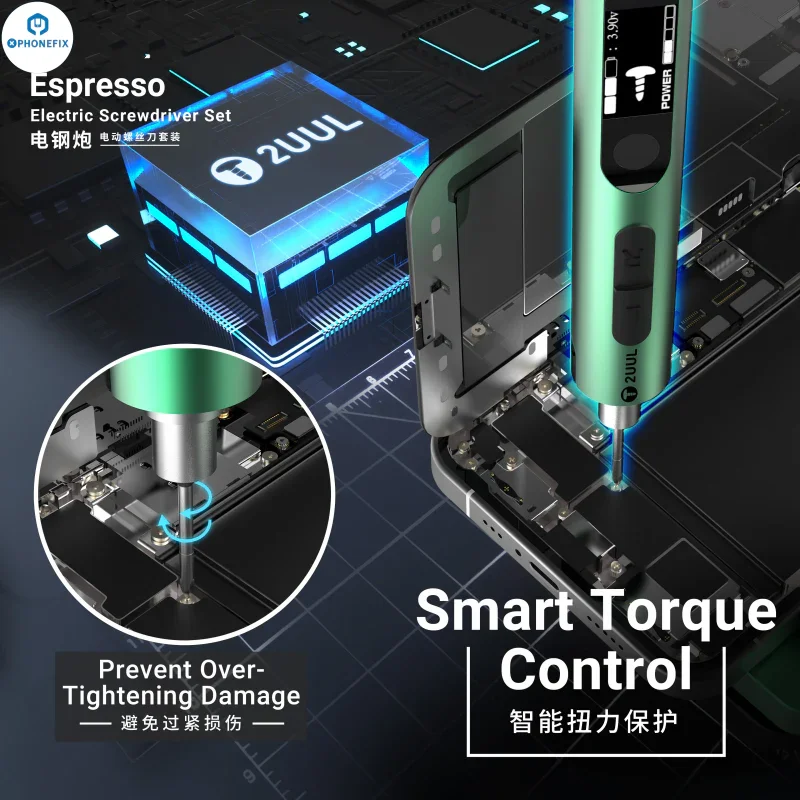 2UUL SD11 Espresso Electric Screwdriver Phone Disassembly Tool - Image 2