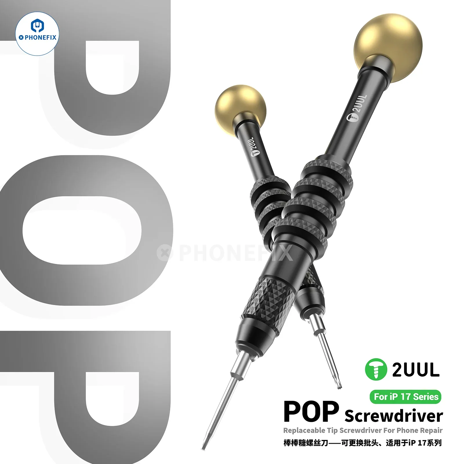 2UUL SD87 POP Screwdriver 4IP Bit for iPhone 17 Teardown Assembly - Image 3