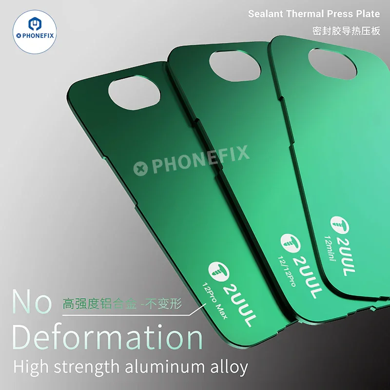 2UUL Sealant Thermal Press Plate For iPhone 12-16 Pro Max Screen Repair - Image 10