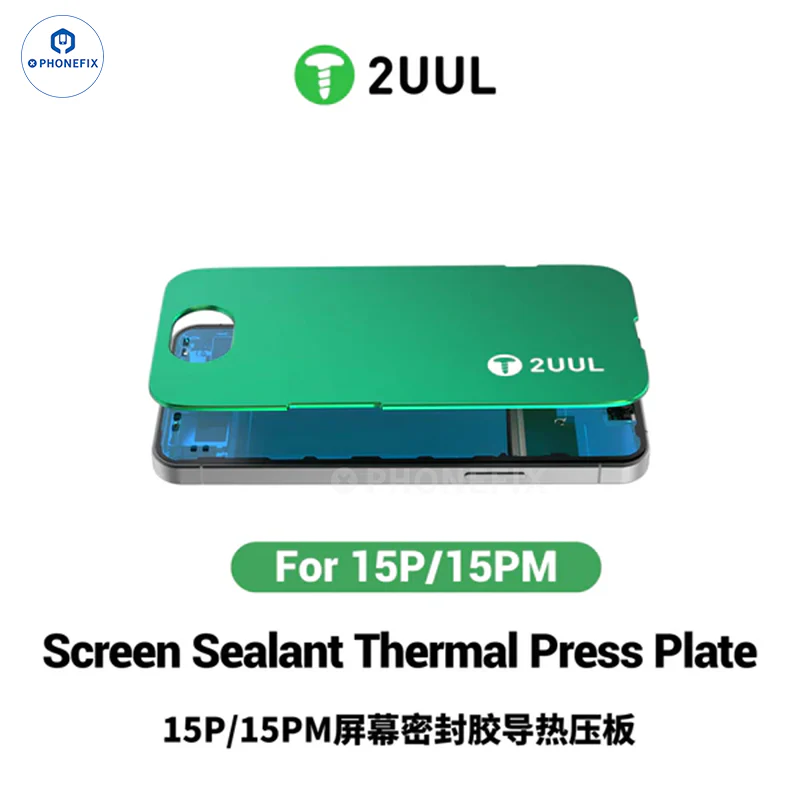 2UUL Sealant Thermal Press Plate For iPhone 12-16 Pro Max Screen Repair - Image 6