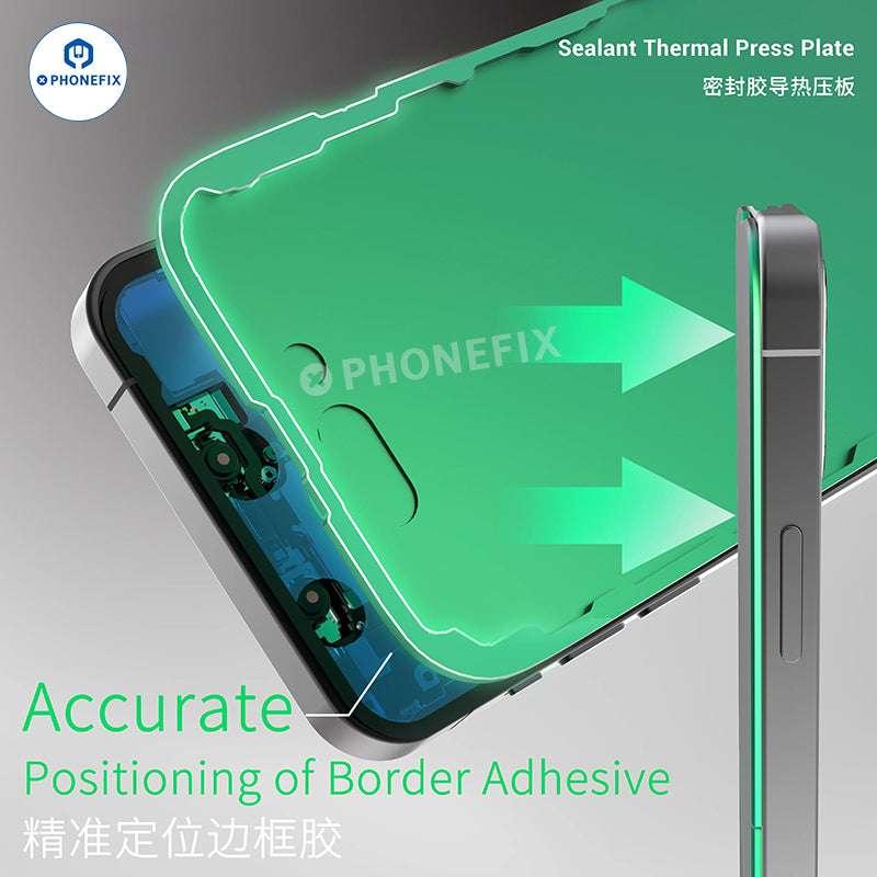 2UUL Sealant Thermal Press Plate For iPhone 12-16 Pro Max Screen Repair - Image 9