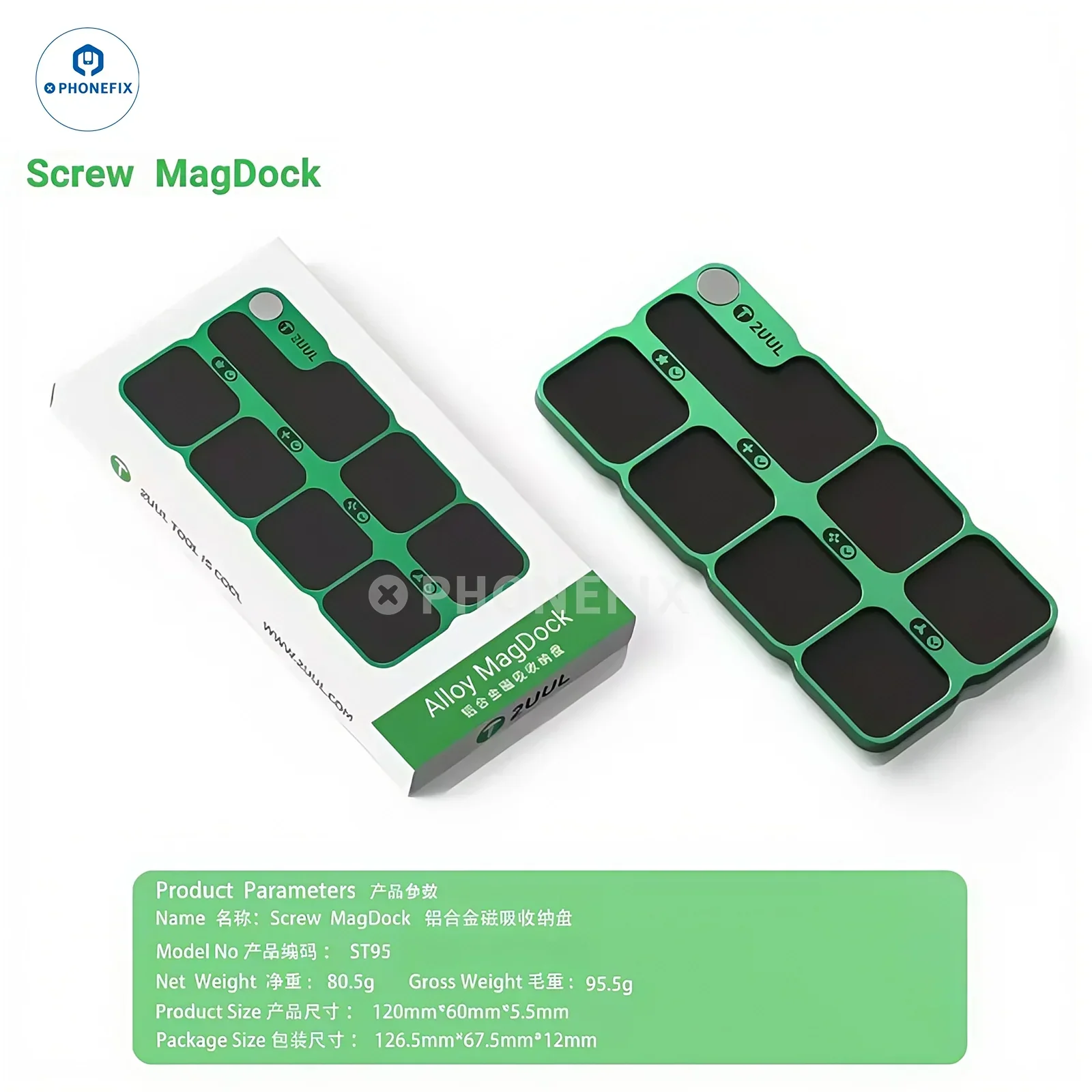 2UUL ST95 Screw MagDock Aluminum Alloy Magnetic Storage Pad - Image 4
