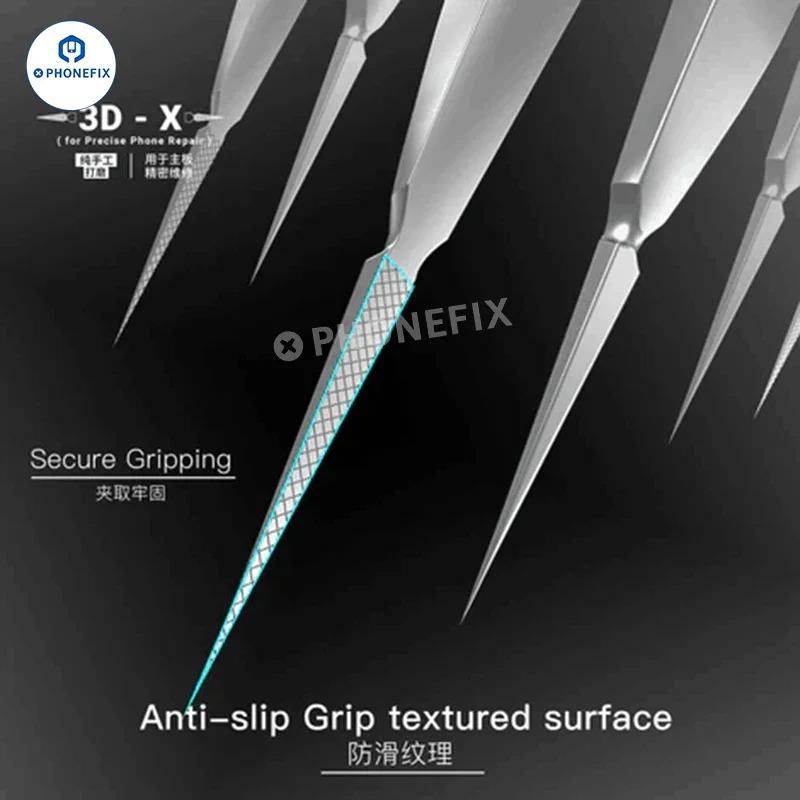 2UUL Stainless Steel Long 3D Tweezers For Phone Jewelry Repair - Image 13