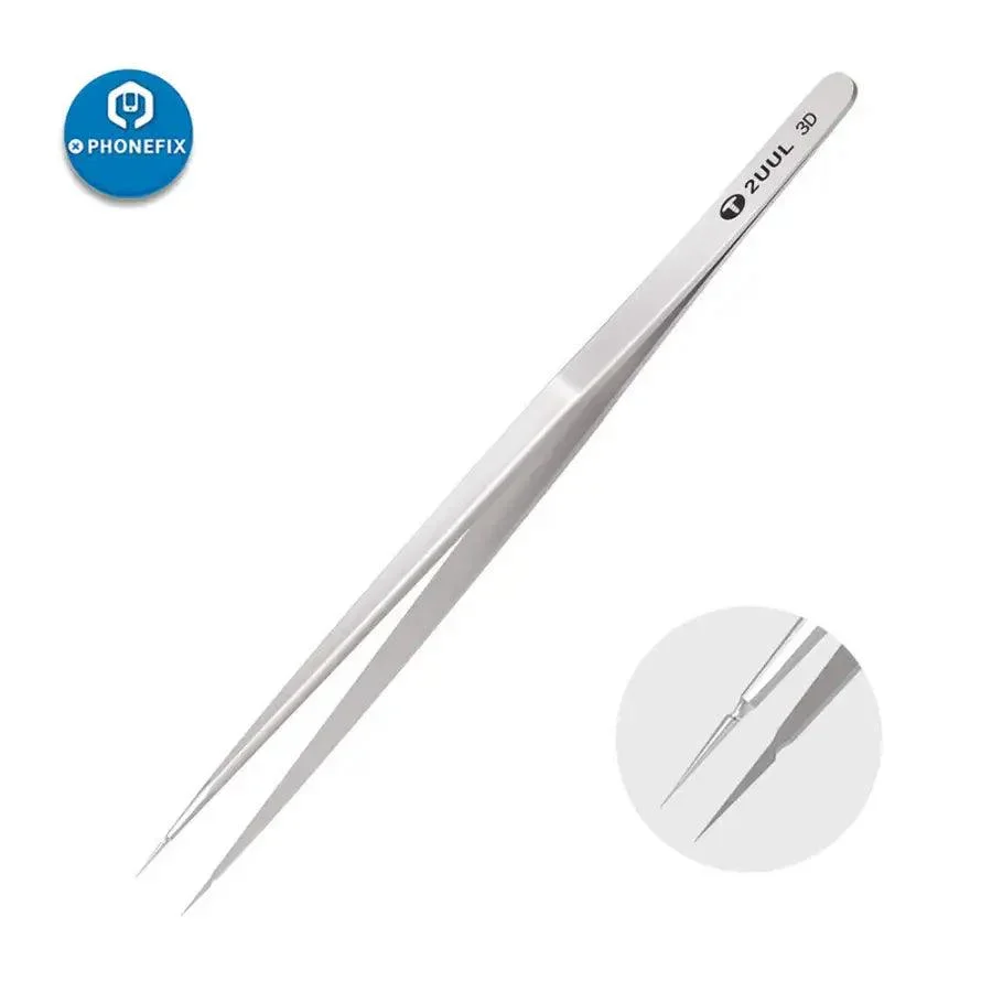 2UUL Stainless Steel Long 3D Tweezers For Phone Jewelry Repair - Image 6