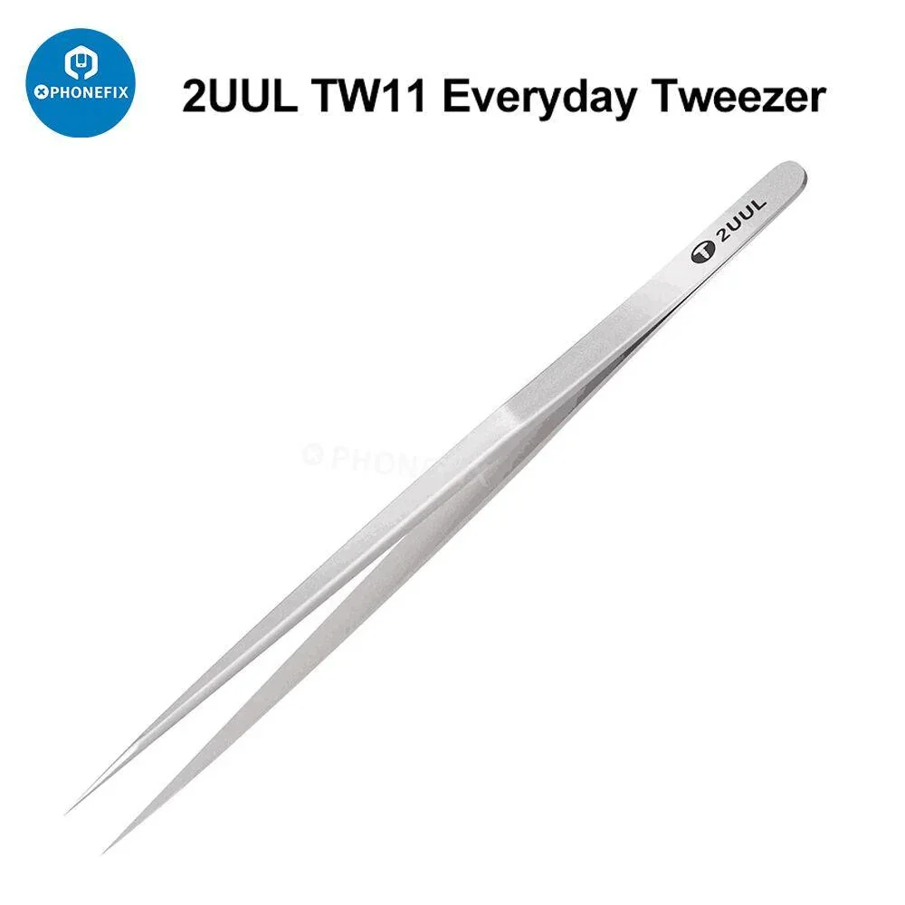 2UUL Stainless Steel Long 3D Tweezers For Phone Jewelry Repair - Image 7