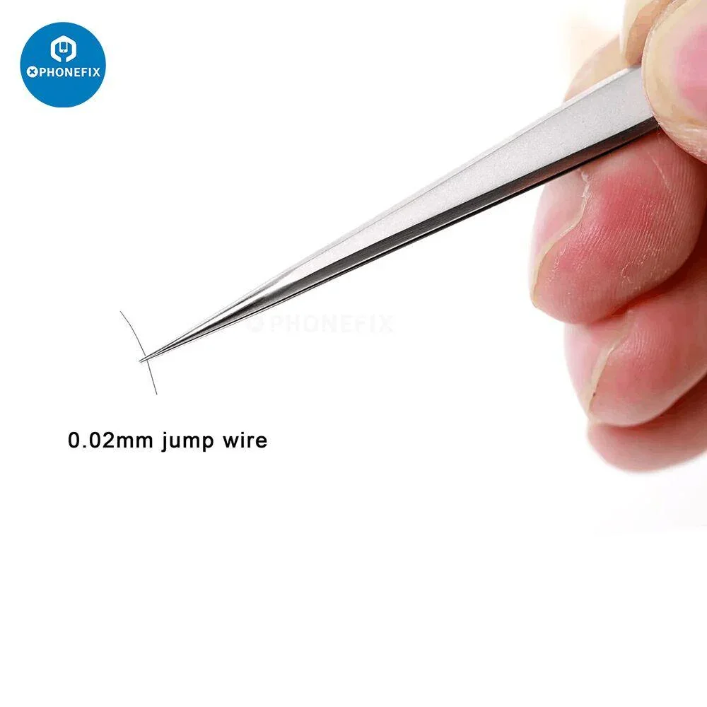 2UUL Stainless Steel Long 3D Tweezers For Phone Jewelry Repair - Image 9