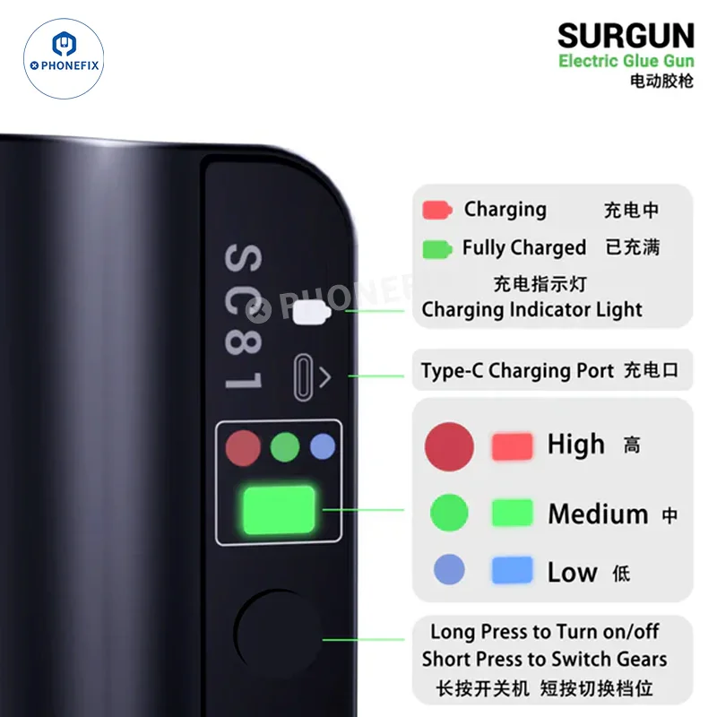 2UUL SurGun Electric Glue Gun Phone Repair Solder Flux Dispenser - Image 5