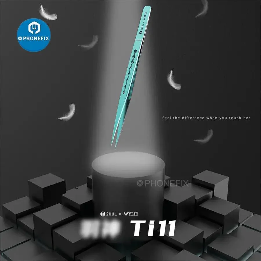 2UUL Ti11 Titanium Alloy Tweezers iPhone Fingerprint Tweezers - Image 3