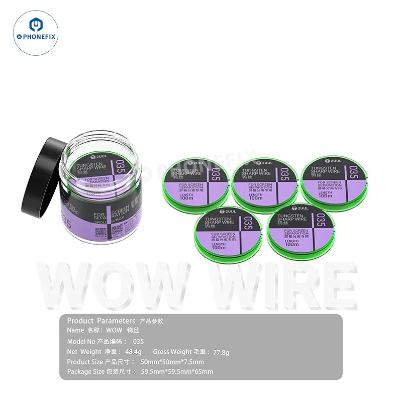 2UUL Tungsten Sharp 0.035/0.028/0.015mm Screen Separation Wire - Image 12