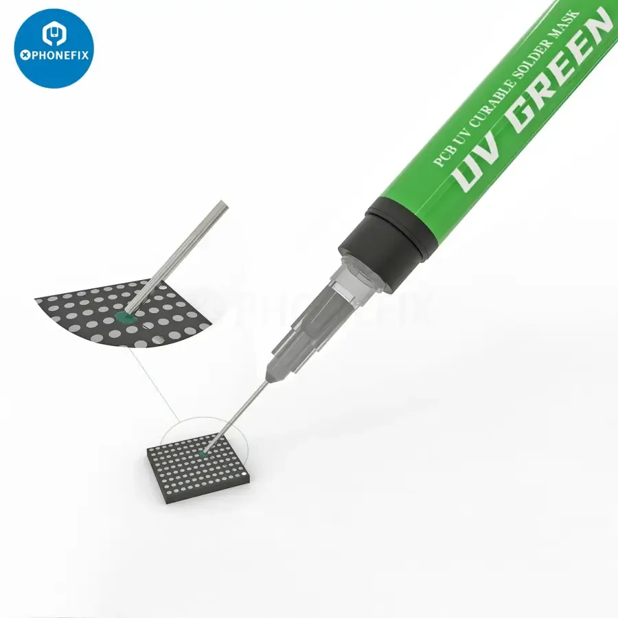2UUL UV Curable Solder Mask Black Green Paste With 0.6mm Needle - Image 7