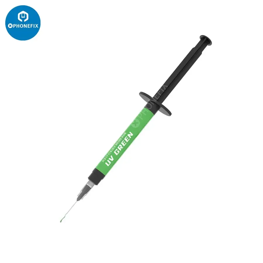 2UUL UV Curable Solder Mask Black Green Paste With 0.6mm Needle - Image 9