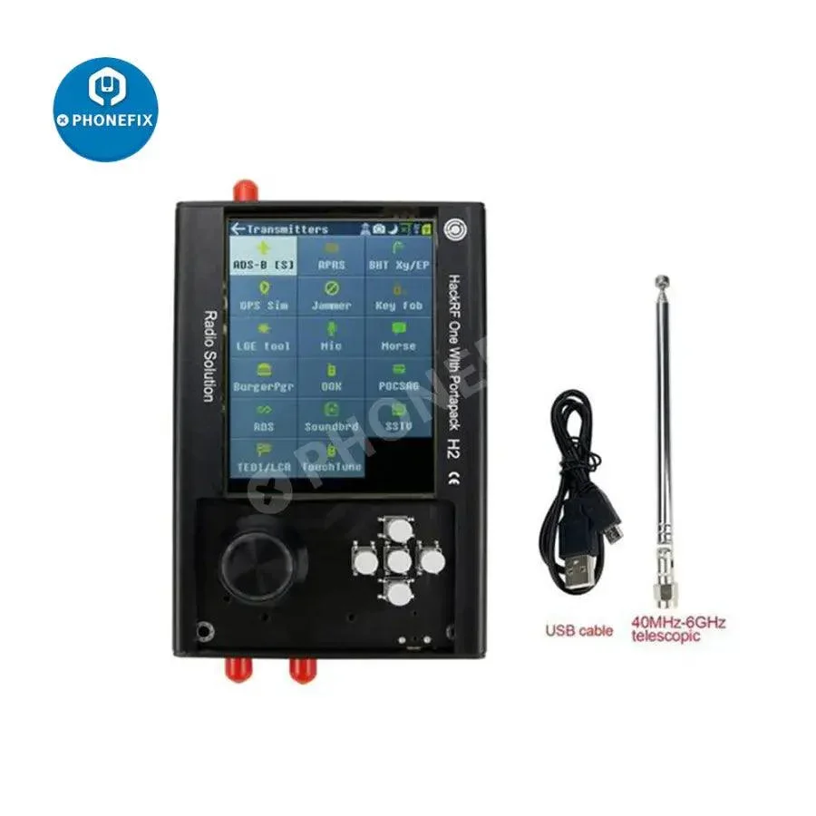 3.2" PortaPack H2+HackRF One+Antenna+Case Kit SDR Radio 1MHz-6GHz Assembled - Image 13