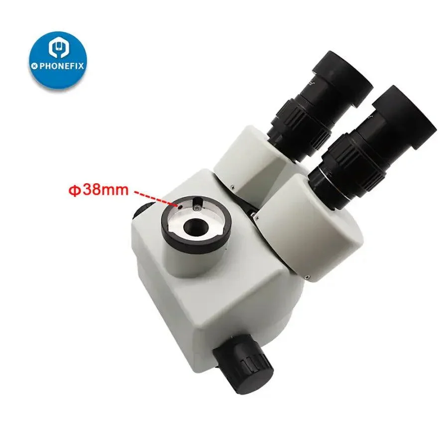 3.5-90X White Trinocular Stereo Microscope With Camera for Phone Soldering - Image 14