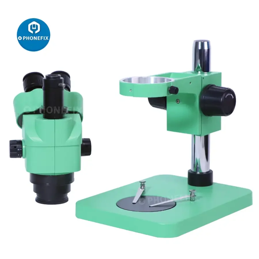 3.5X-180X Green Trinocular Stereo Zoom Microscope For Phone PCB Repair - Image 10
