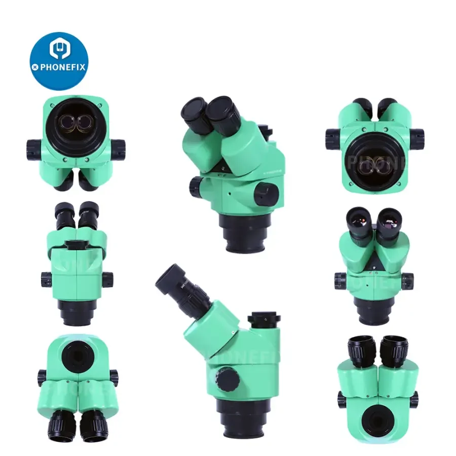 3.5X-180X Green Trinocular Stereo Zoom Microscope For Phone PCB Repair - Image 8