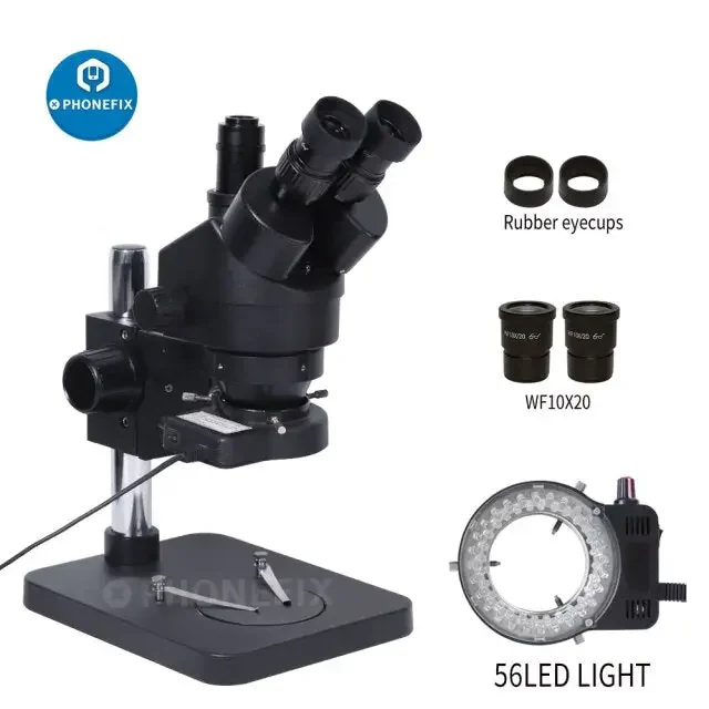 3.5X-180X Stereo Zoom Trinocular Microscope for PCB Inspection - Image 5