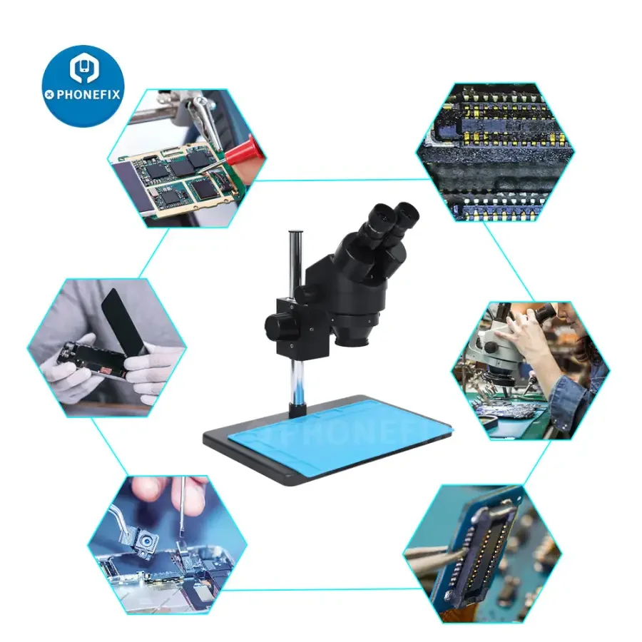 3.5X-90X Binocular Stereo Microscope With 56 Adjustable LED Light - Image 10