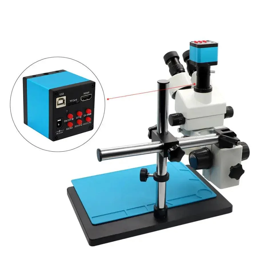 3.5X-90X Digital Trinocular Microscope with 38MP HDMI Video Camera - Image 3